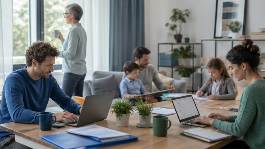 Couple préparant sa protection financière face aux aléas